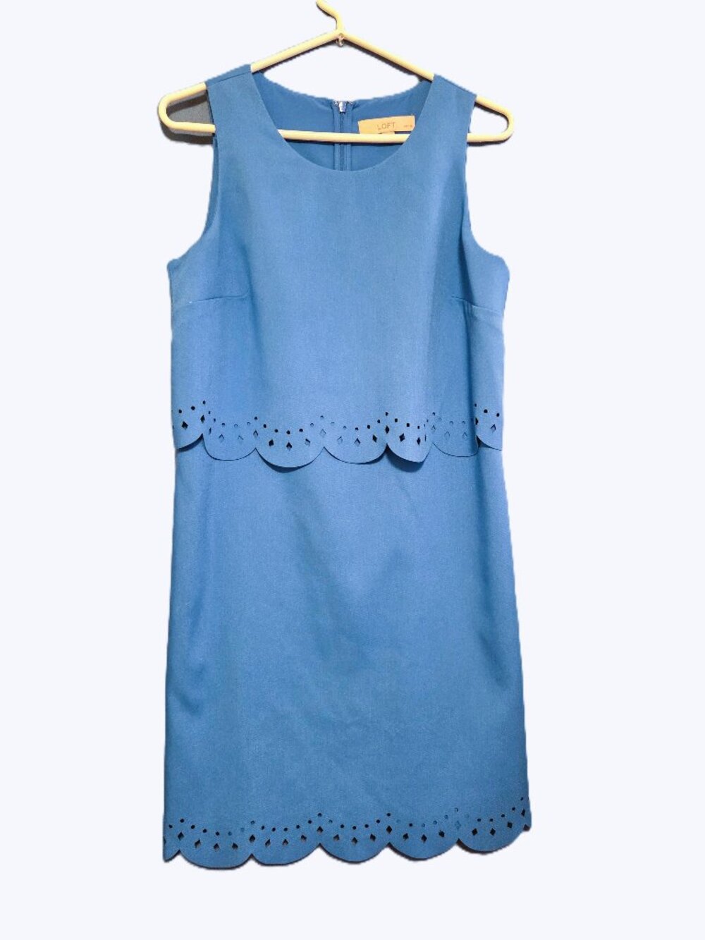 LOFT Blue Spring Cutout Dress 10P